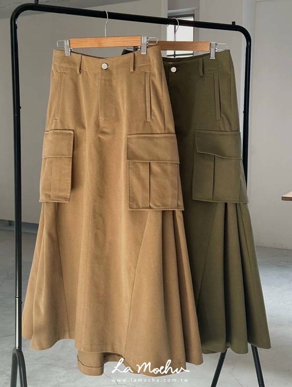 立體口袋工作傘裙